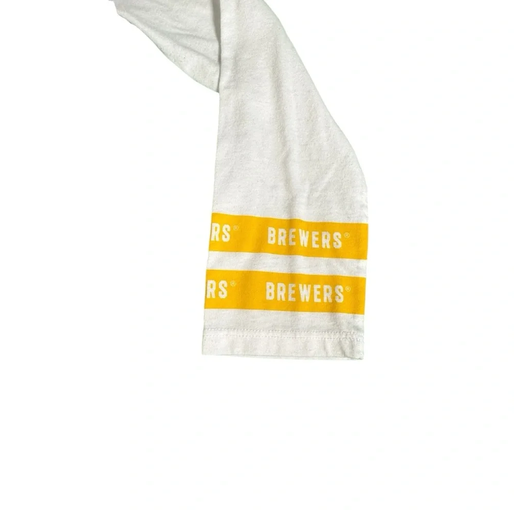 Milwaukee Brewers Womens Small Raglan Baseball Shirt MLB Genuine 3/4 Sleeve - Picture 3 of 11